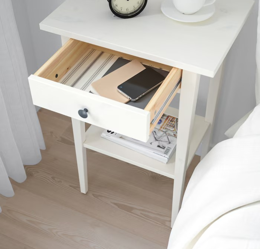 Solid pine bedframe - Queen (with slats and side table) - photo 4