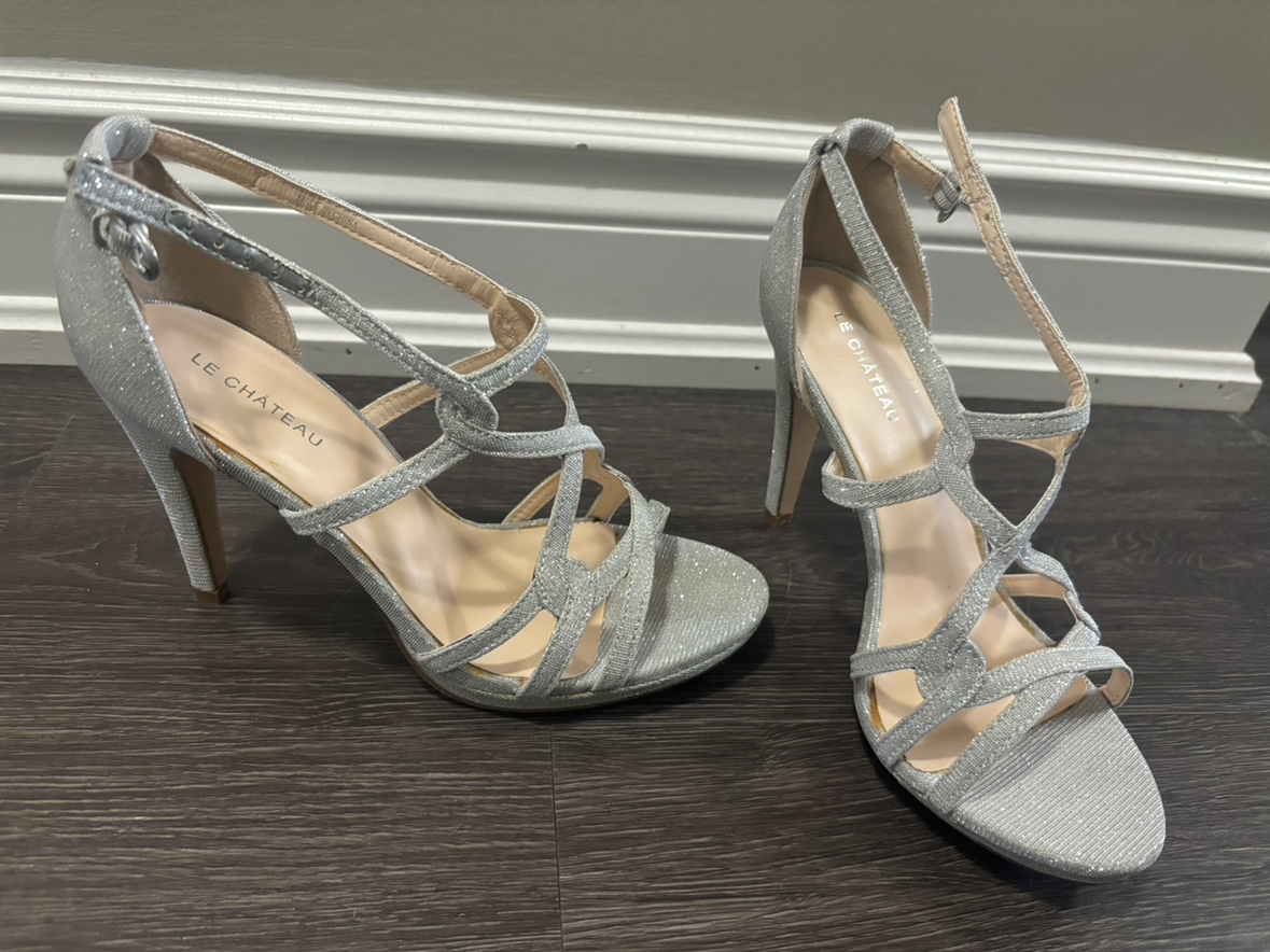 Silver Glitter Le Chateau Heels - photo 2
