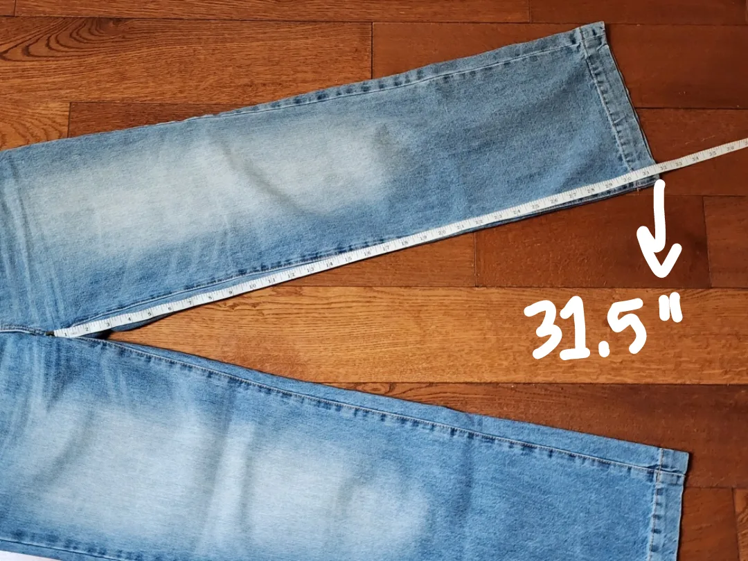 Garage high waisted blue jeans image indicator(8)