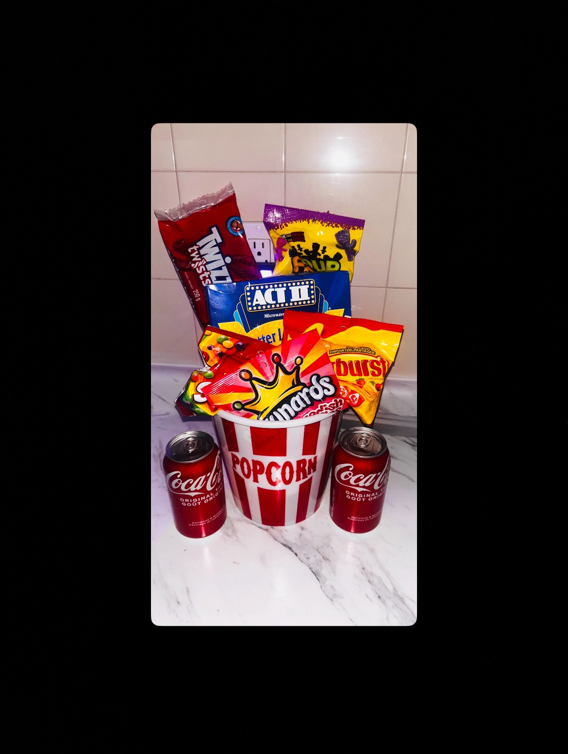 Movie Night Gift Basket