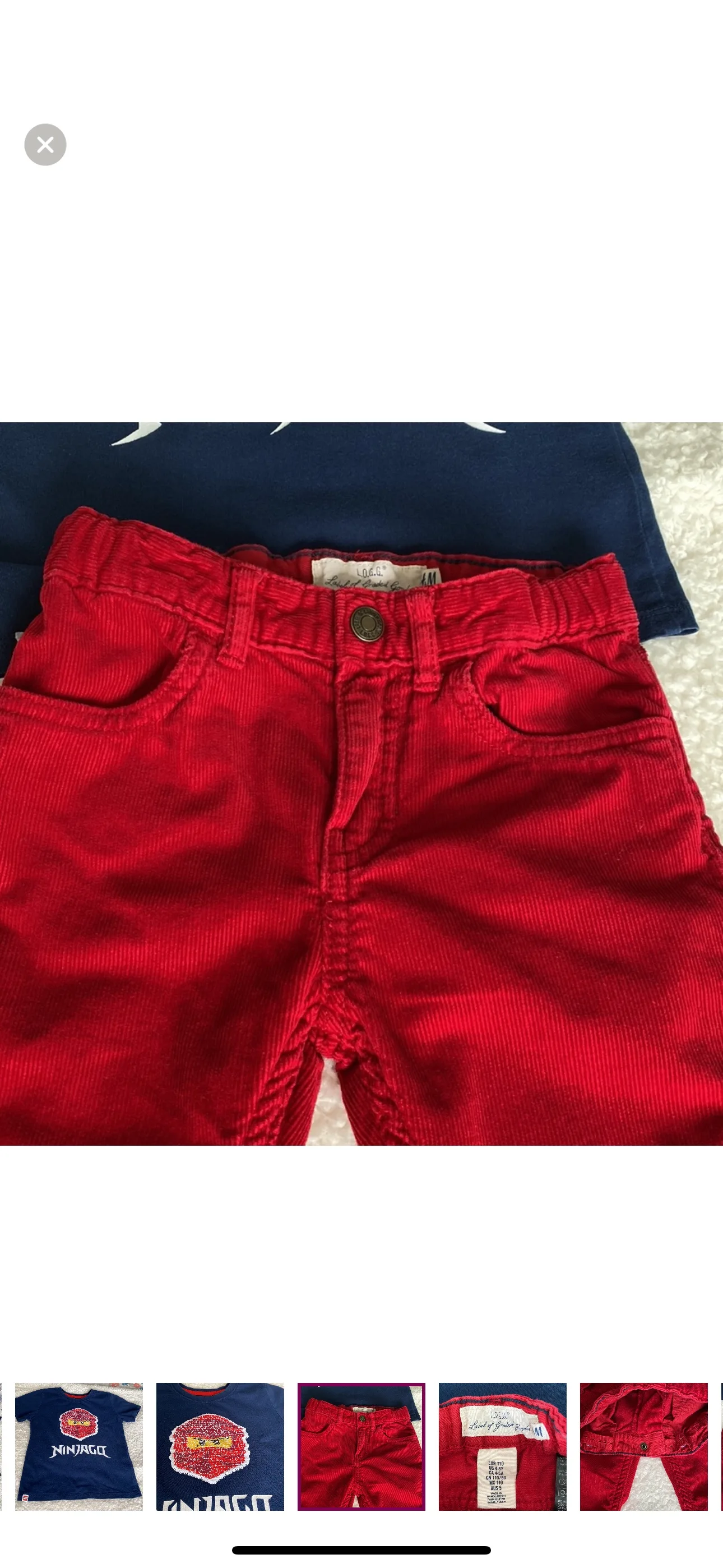 H&M fabric pants and T-shirt for boys image indicator(7)