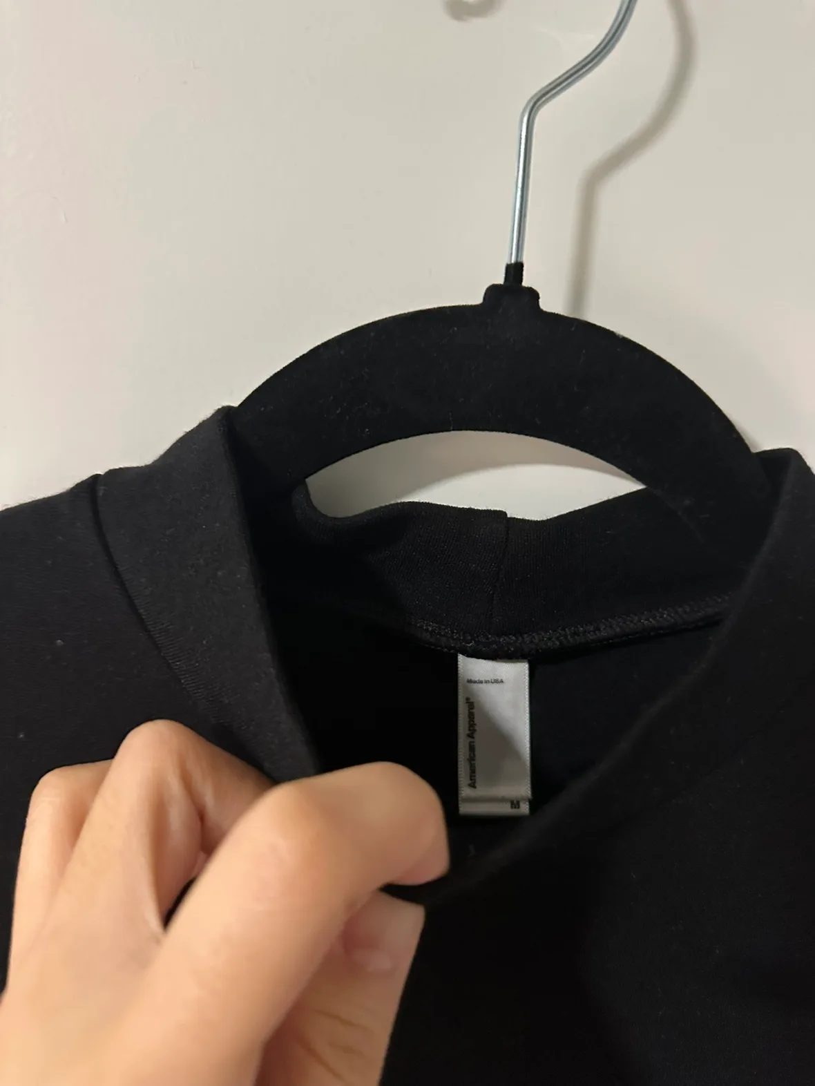 New* American Apparel Mock Neck T-Shirt image indicator(2)
