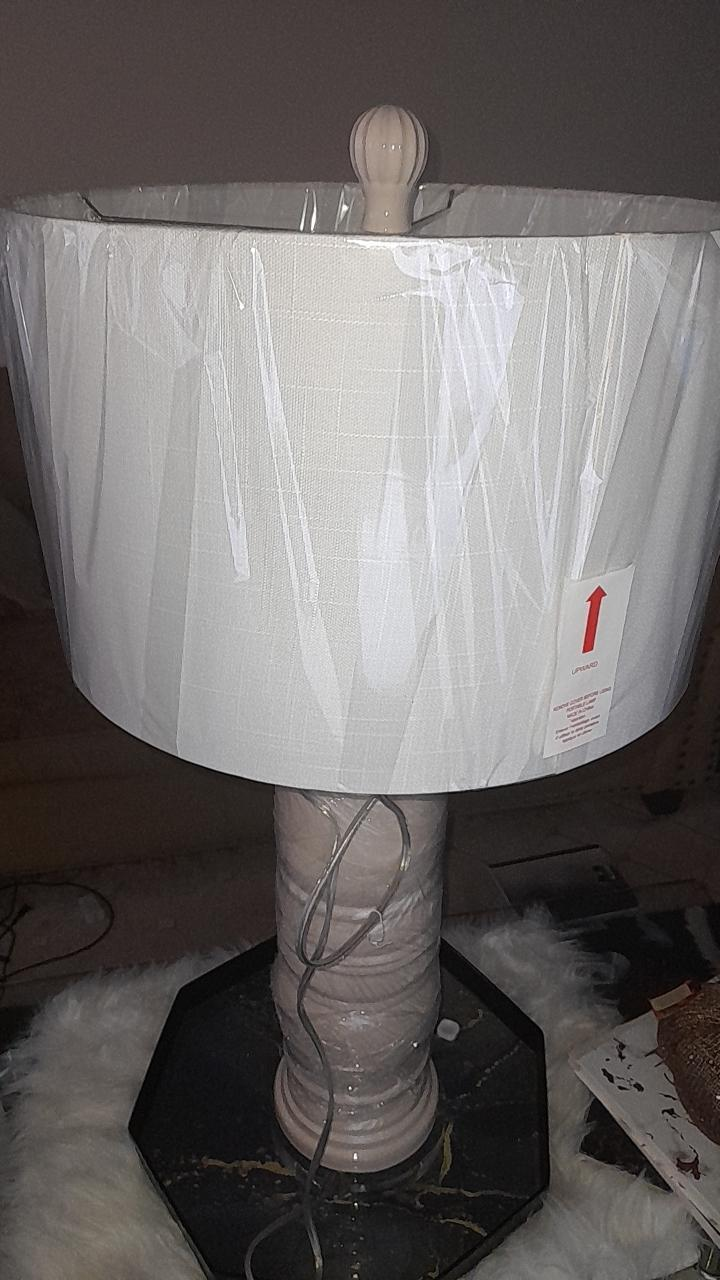 Table Lamp with White Shade - photo 4