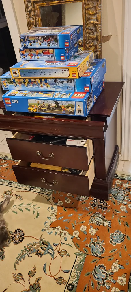 lions Three Drawer Nightstand image indicator(2)