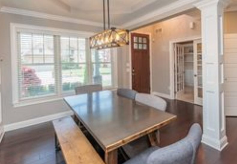 Restoration Hardware Wood & Metal Dining Table