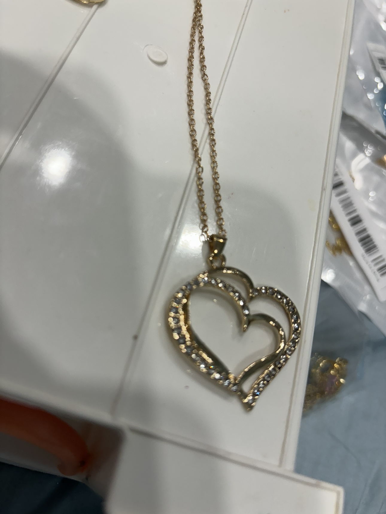 Heart Necklace and Earrings Set - photo 3