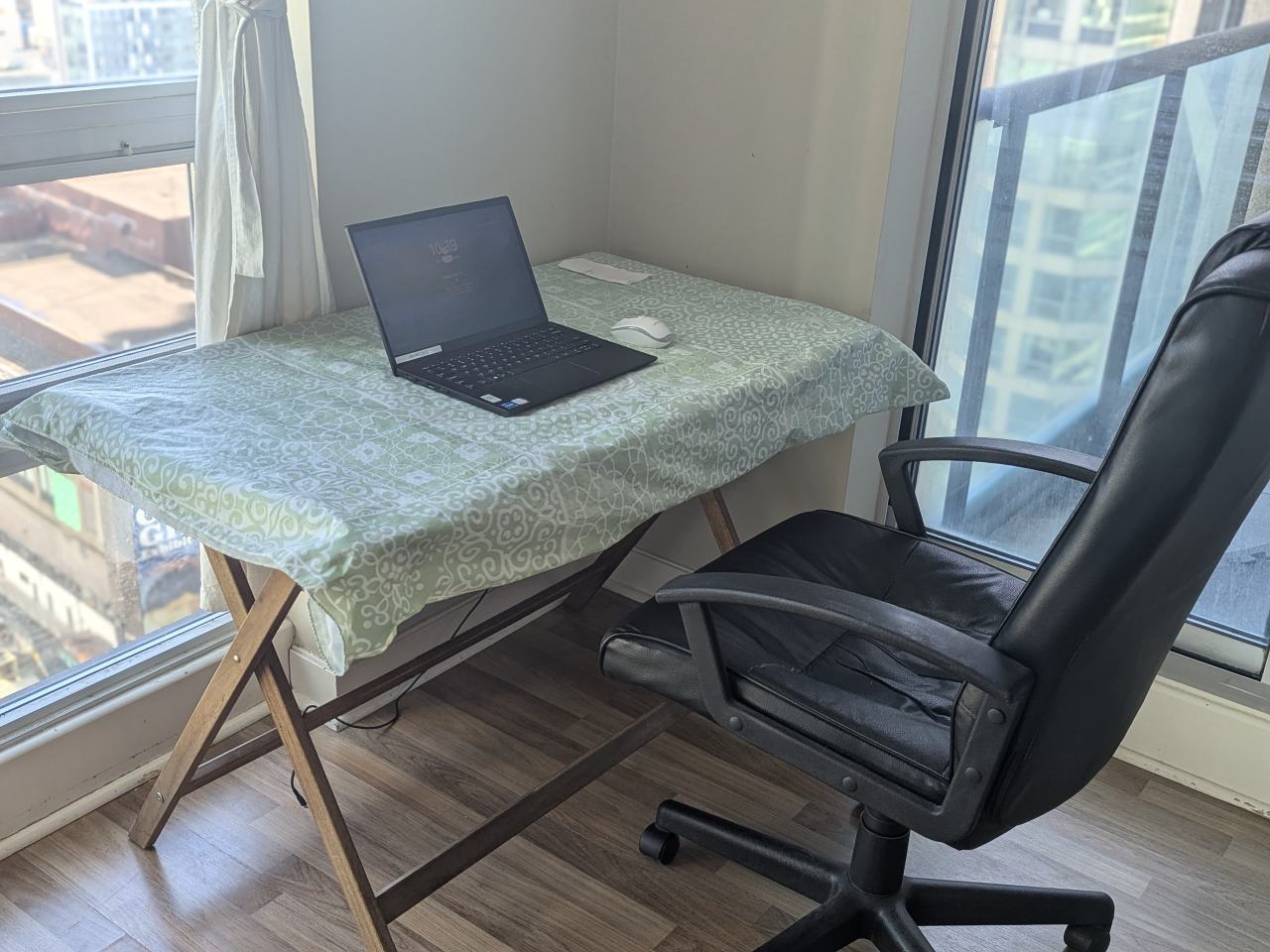 Patio cum office Table and 4 Chairs Set - photo 3