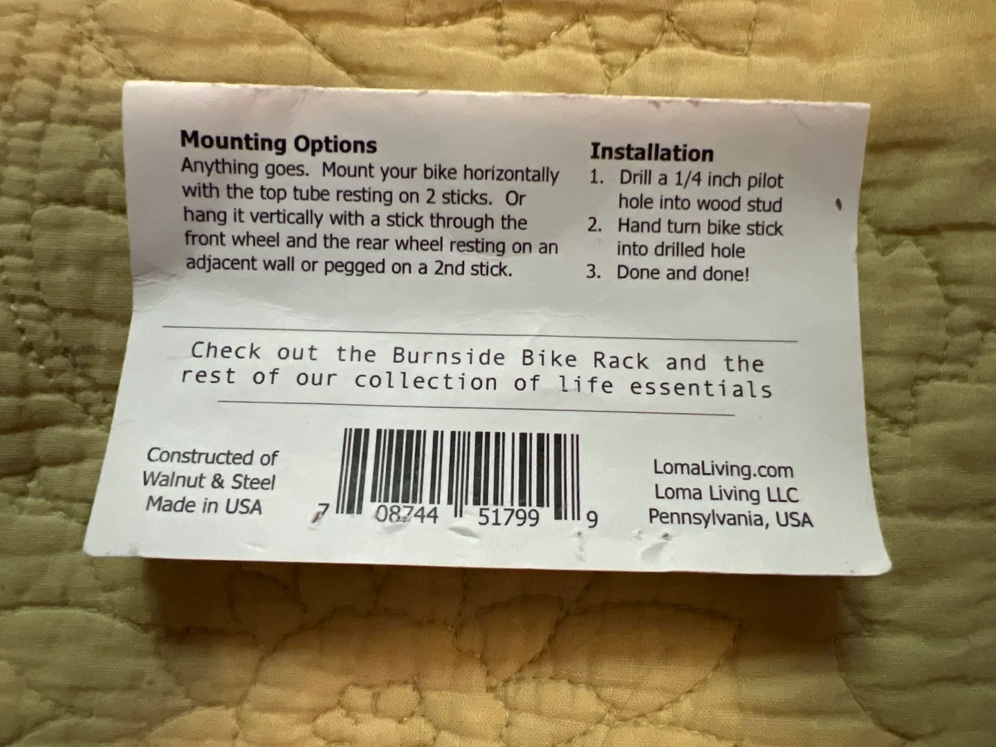 Fenwick Bike Rack / wall mount image indicator(2)