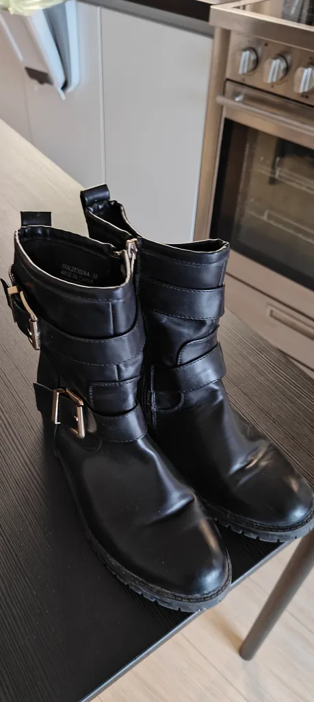 Black Buckle Boots thumbnail