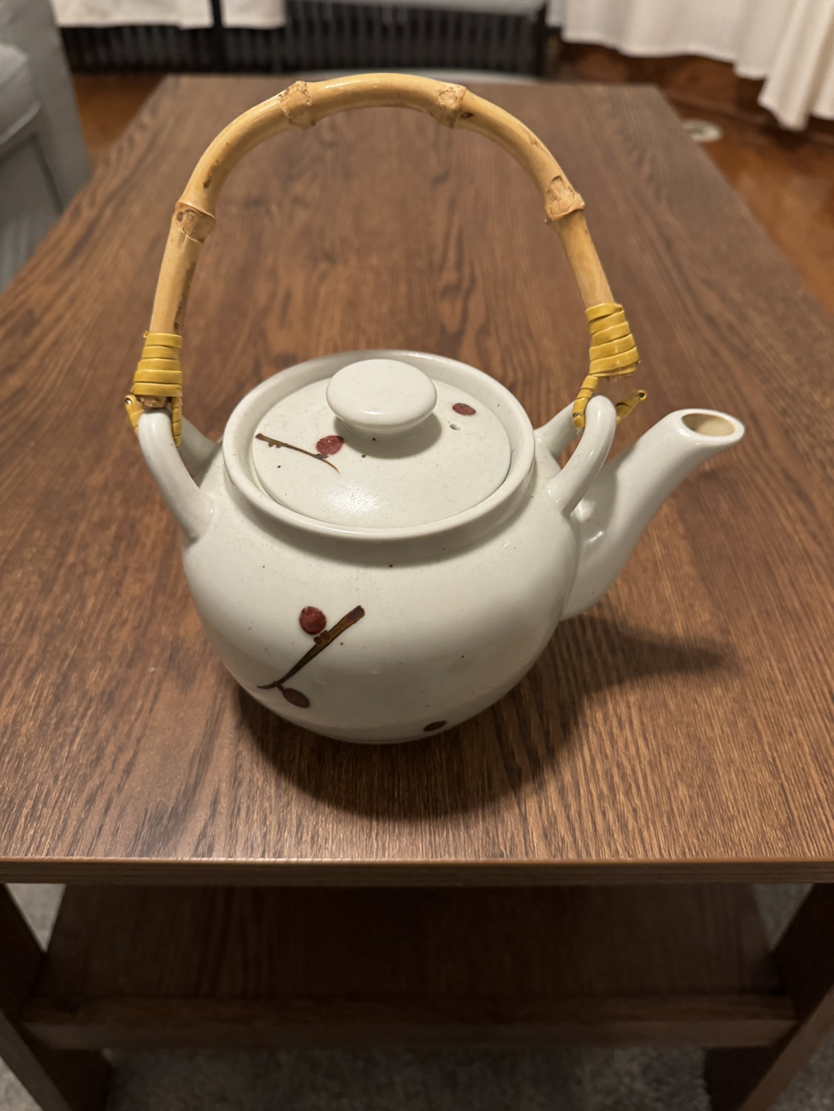 Ceramic Teapot with Bamboo Handle - photo 3