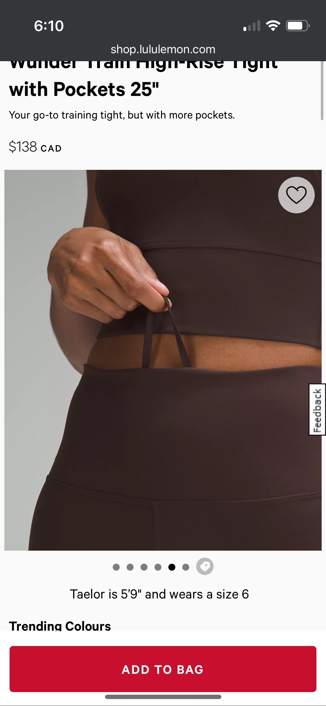 Lululemon Wunder Train High-Rise Tight with Pockets - photo 2
