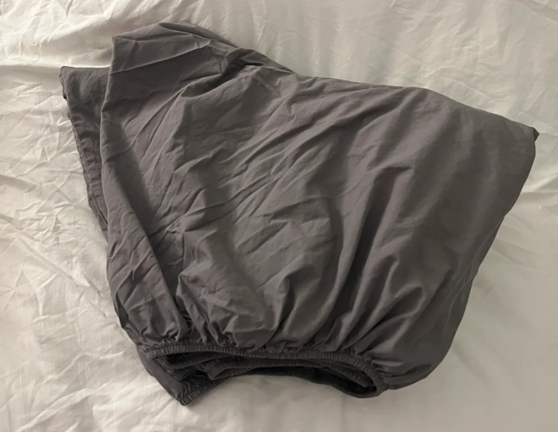 Ikea Grey Fitted Sheet thumbnail