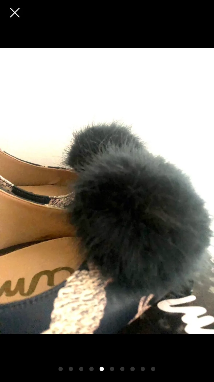 Sam Edelman Sheep Print Heels, Size 7.5 NEW image indicator(4)