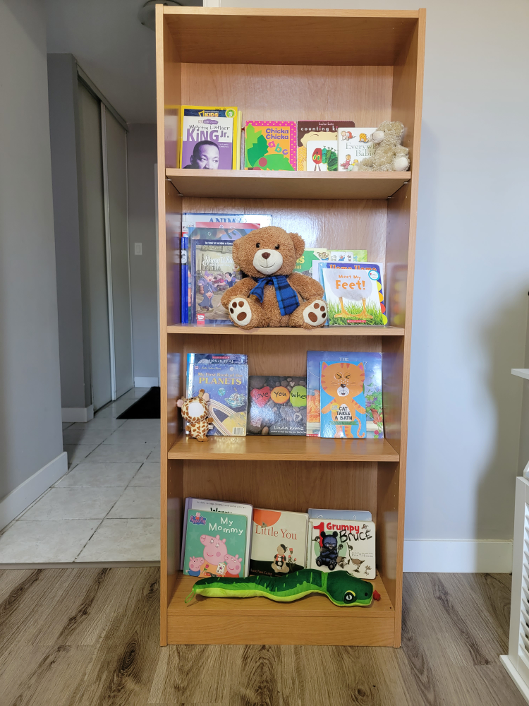 Wooden Bookshelf, cupboard