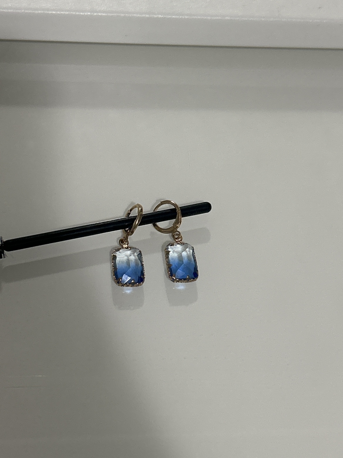 Blue and Gold Ombre Earrings - photo 2