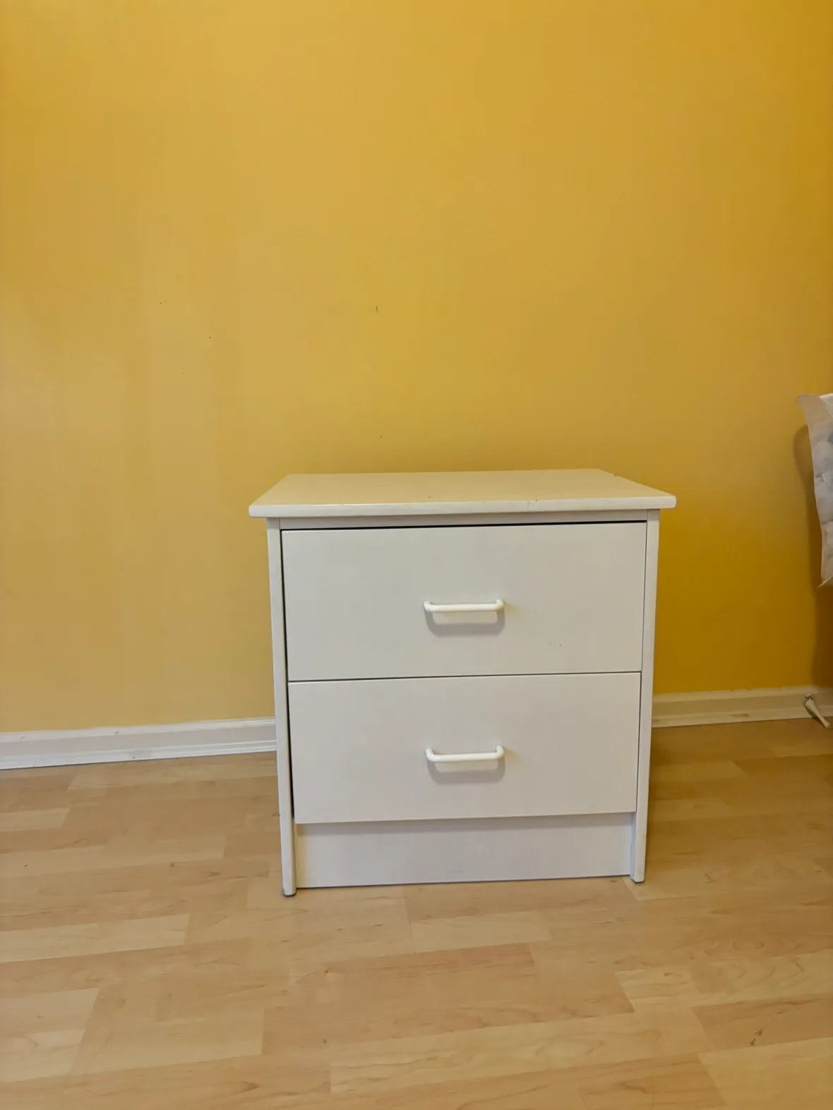 IKEA White 2 drawers nightstand image indicator(2)