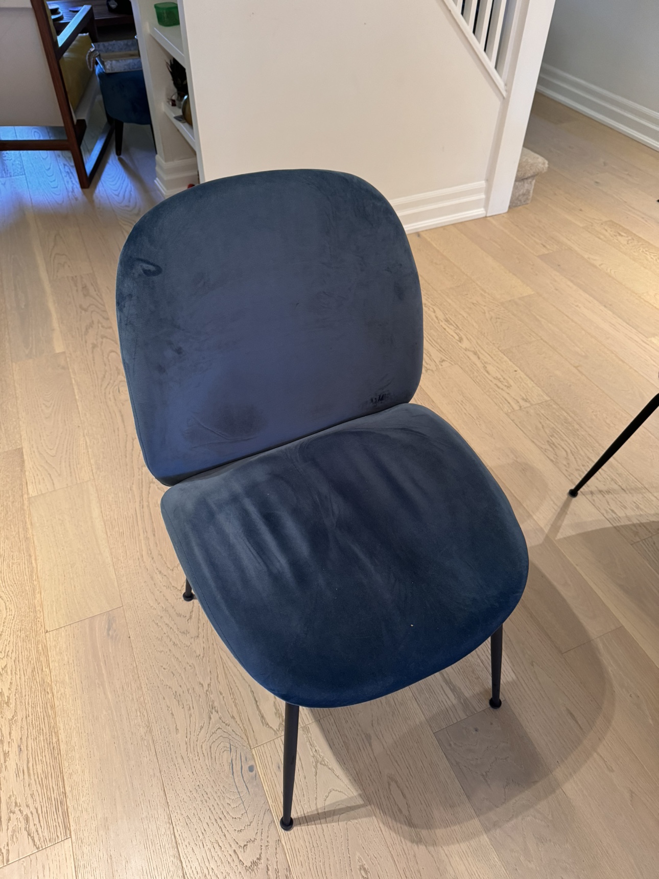 Structube Judith Velvet Dining Chairs (Blue) - photo 2