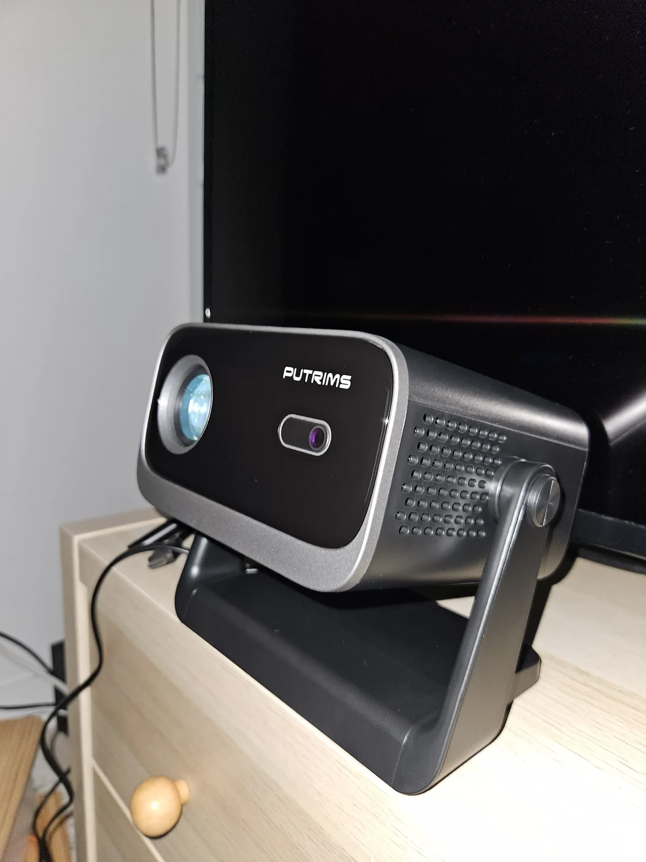 145°Adjustable Stand Mini Projector with WiFi & Bluetooth thumbnail