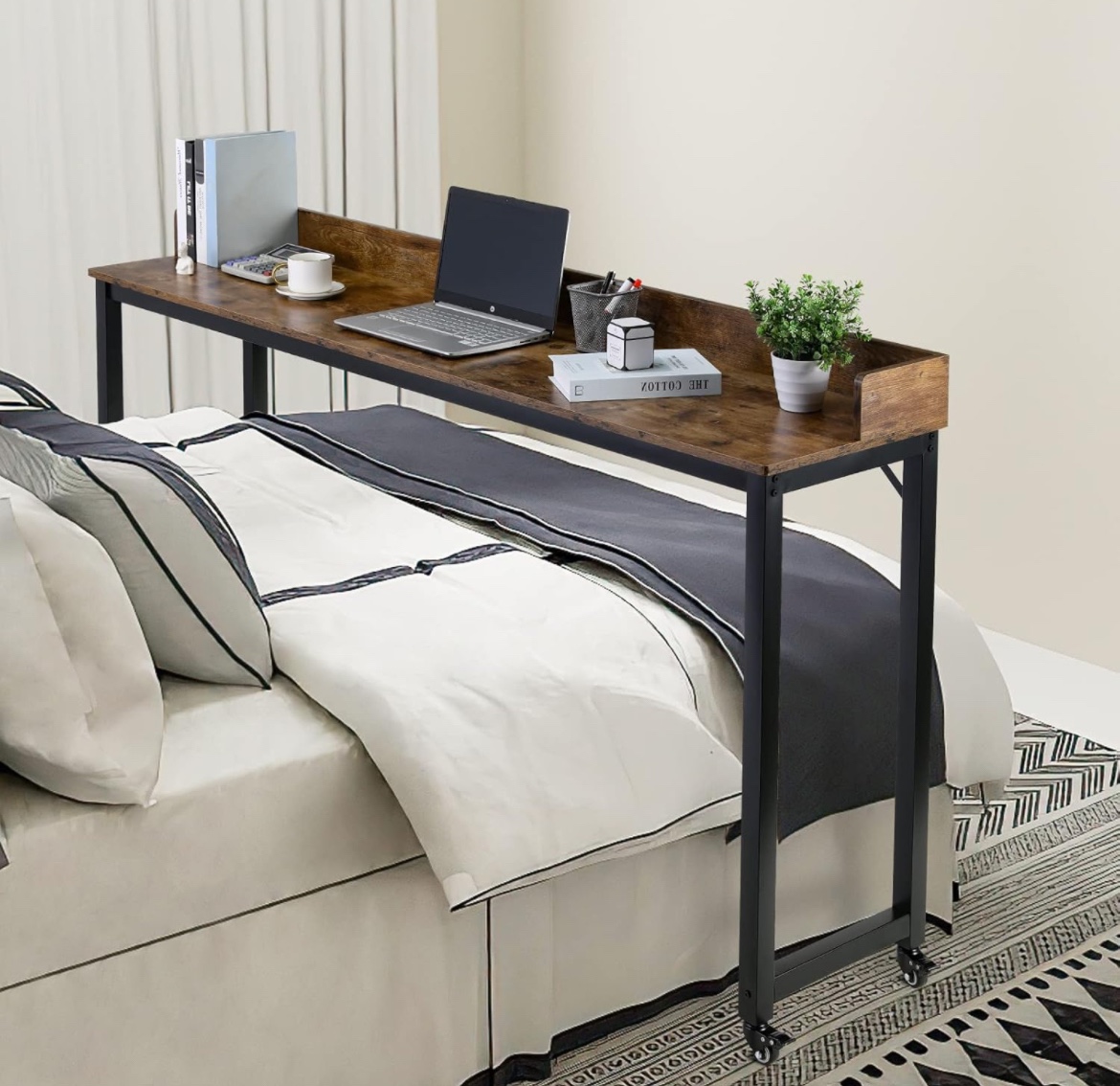Over bed Table with wheels