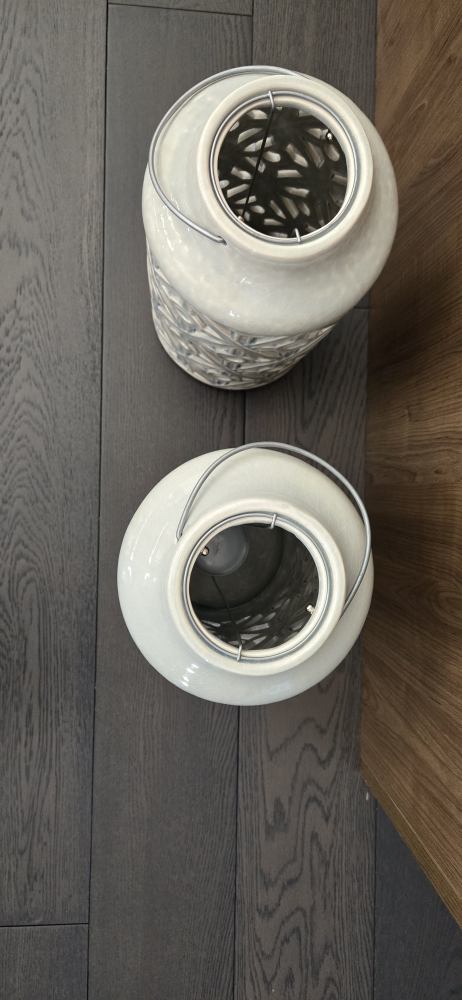 light blue Ceramic Lanterns
