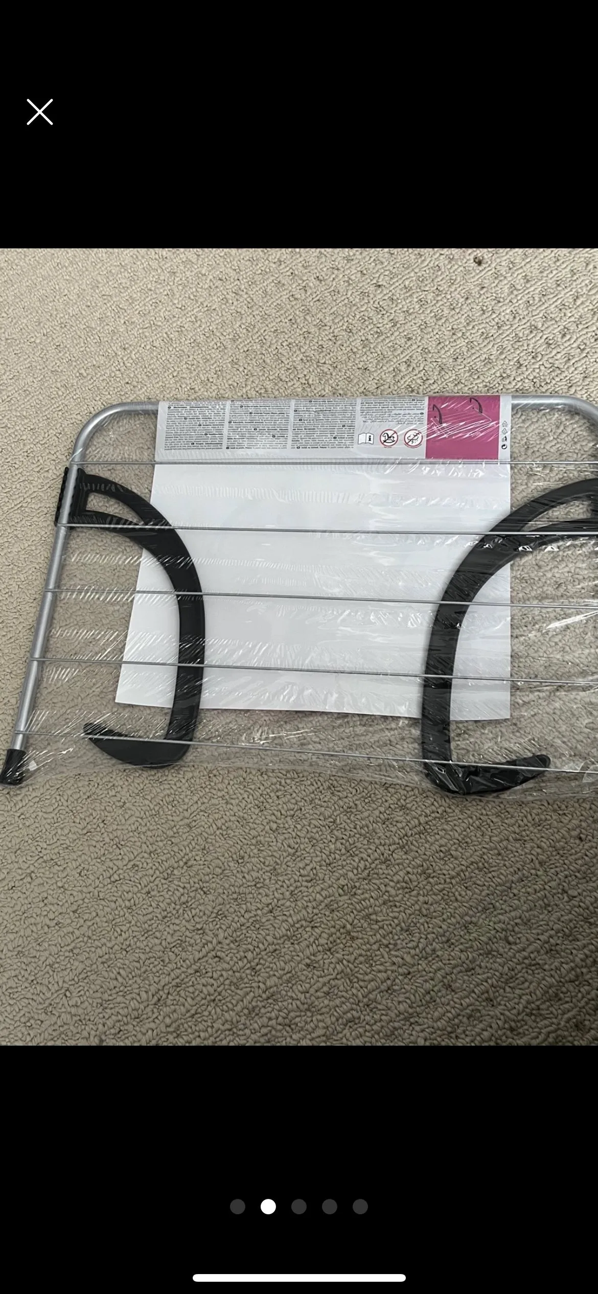 Brand new Portable-over-the-door drying rack. Made in Italy image indicator(3)