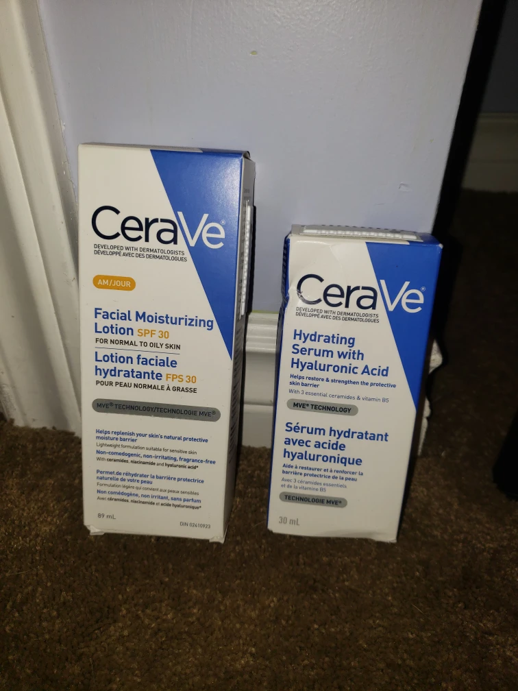 CeraVe Facial lotion &Serum with Hyaluronic Acid