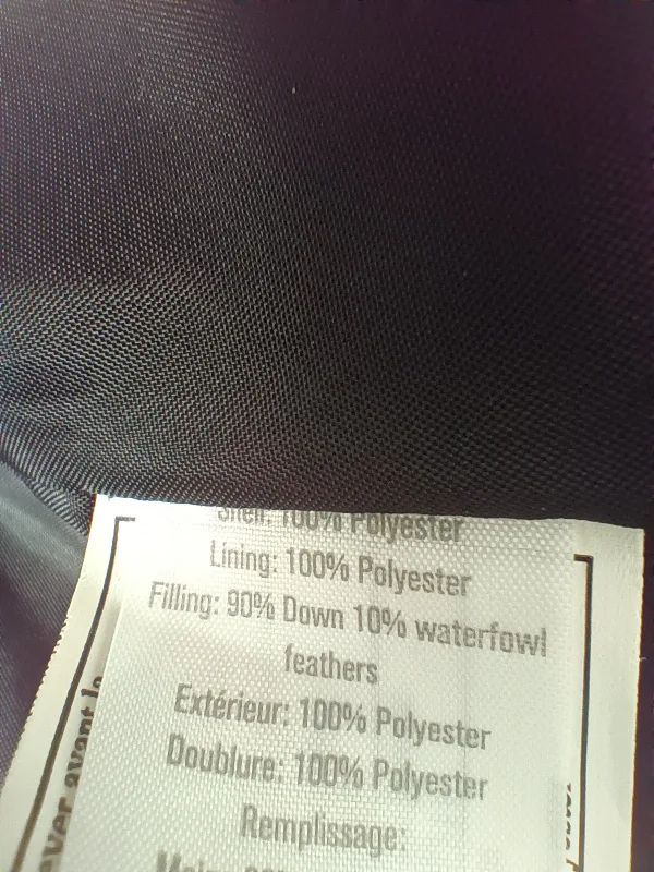 Gymboree Girls' Black Down Puffer Jacket with Ruffle Hem image indicator(4)