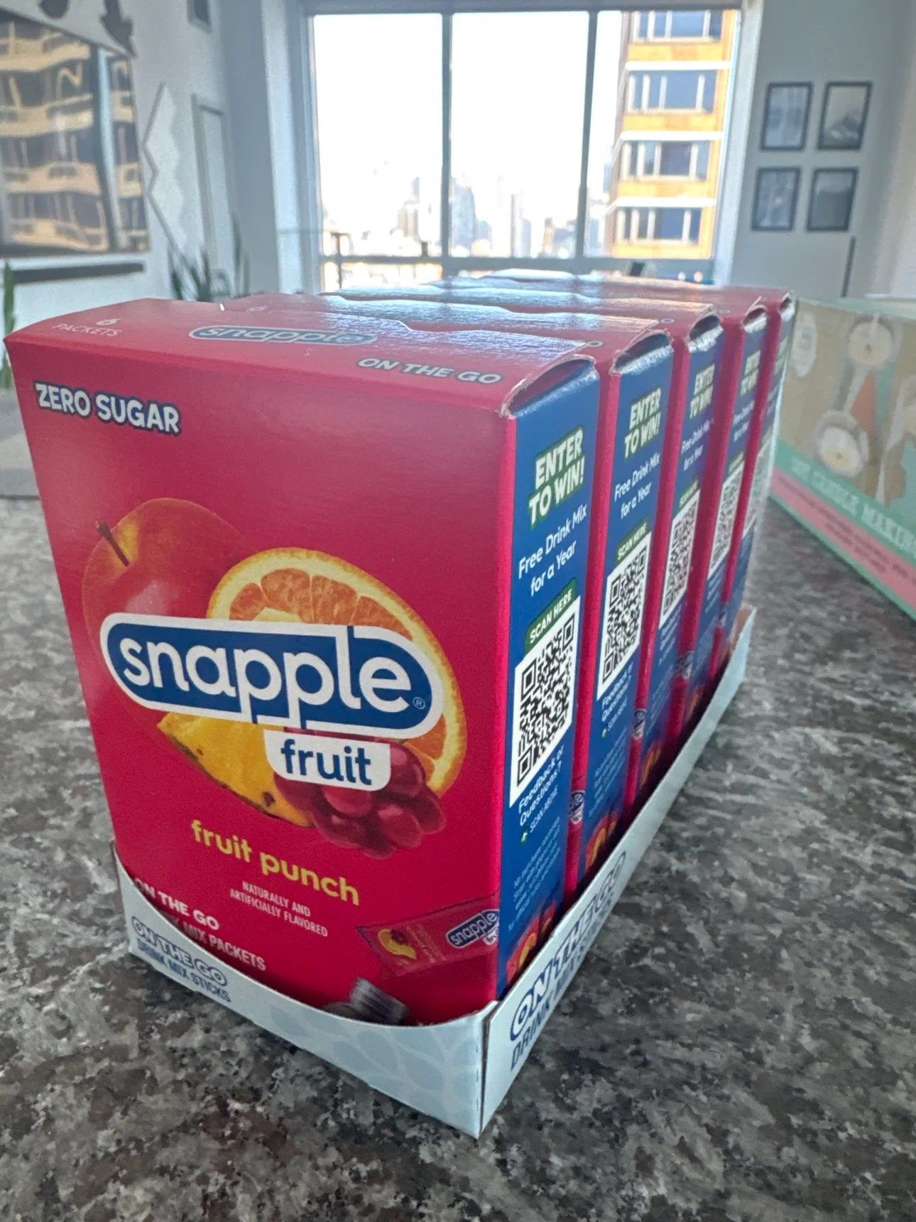 Snapple Fruit Punch Drink Mix Packets (New, Unopened) thumbnail