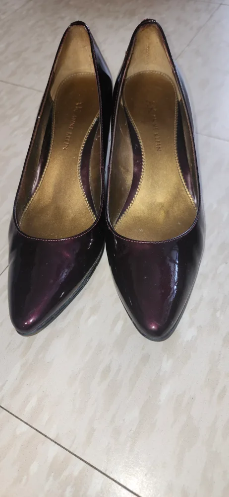 Ann Klein Patent Leather Wedge Heels thumbnail