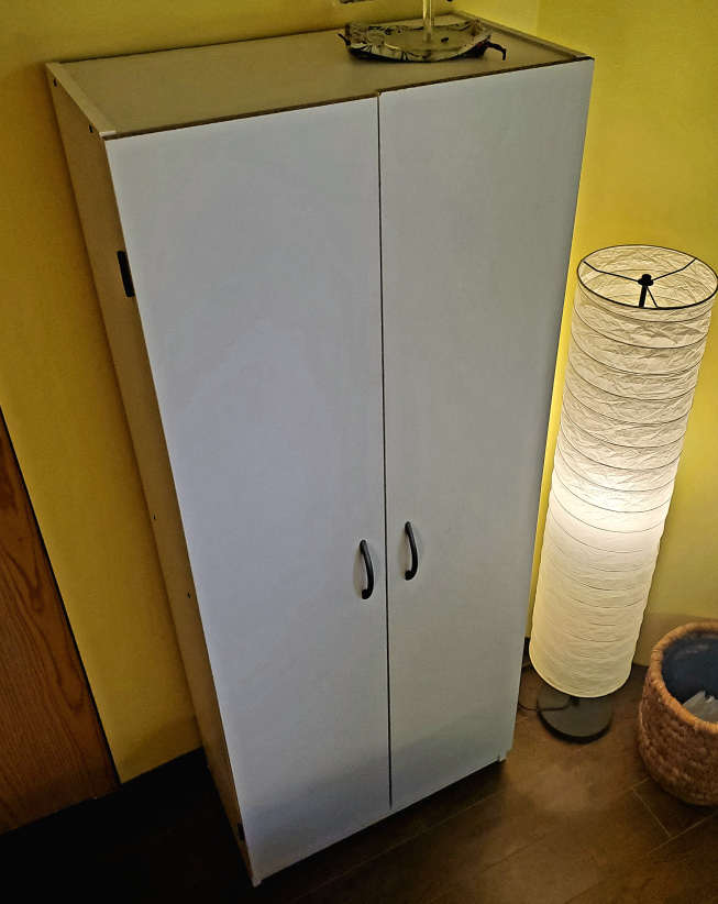 White Storage Cabinet - photo 2