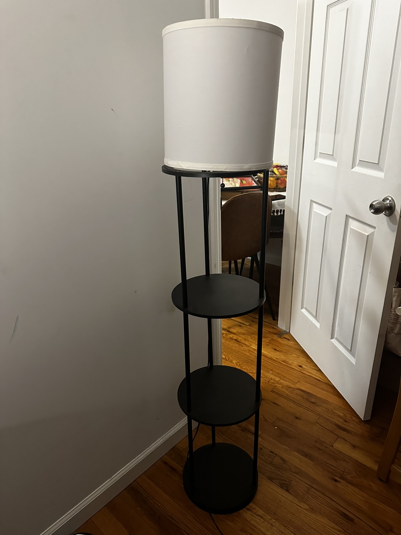 Floor Lamp with Shelves