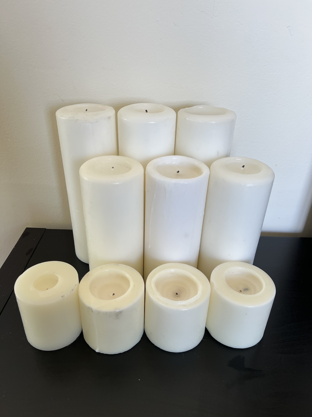 White Pillar Candles