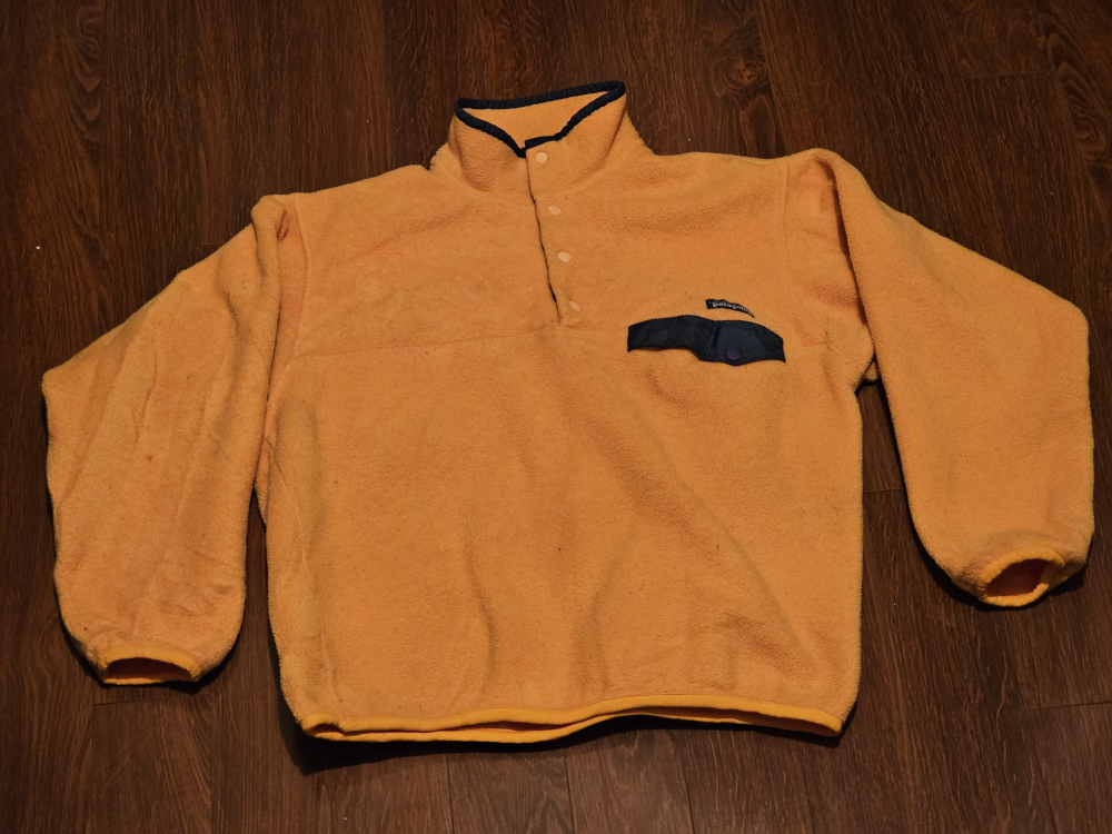 Patagonia Fleece Pullover - Size M - Yellow