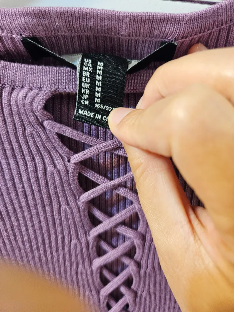 Forever 21 Purple Ribbed Crop Top image indicator(3)