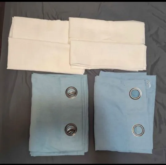 Faux Suede Drapery Curtains with Sheer Voile thumbnail