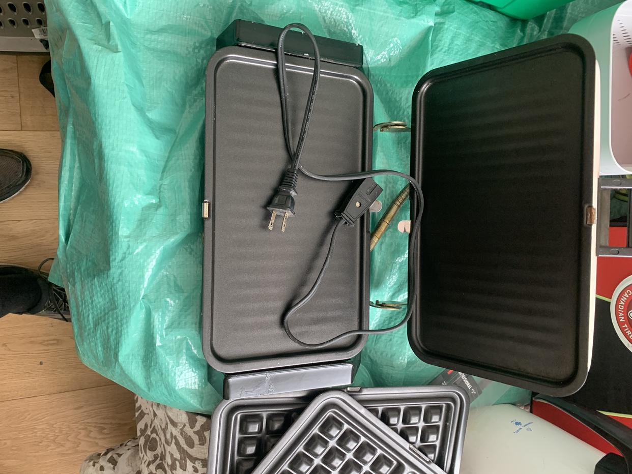 Electric Griddle and Waffle Maker Combo