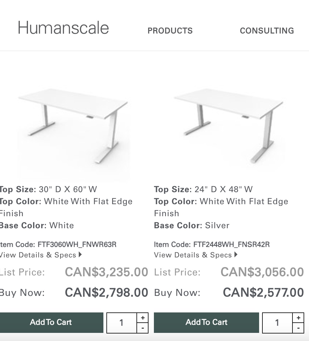 Humanscale Float Stand Up Desk - photo 2