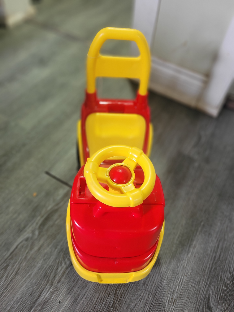 Red and Yellow Toddler Ride-On Car - photo 2