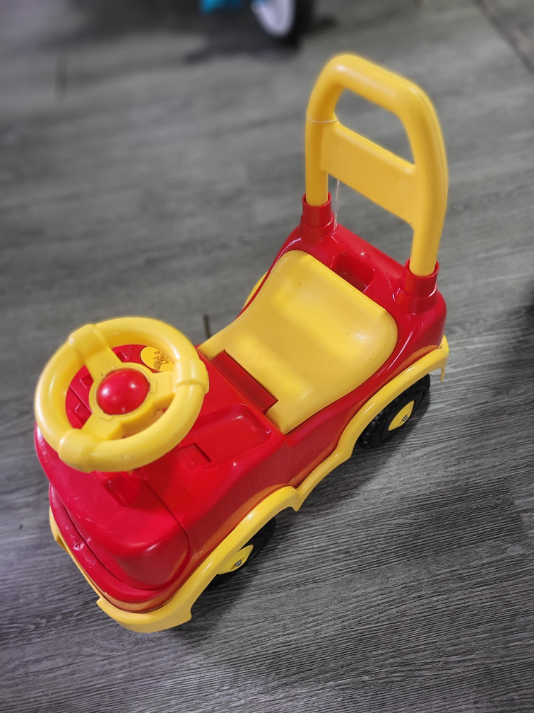 Red and Yellow Toddler Ride-On Car - photo 3
