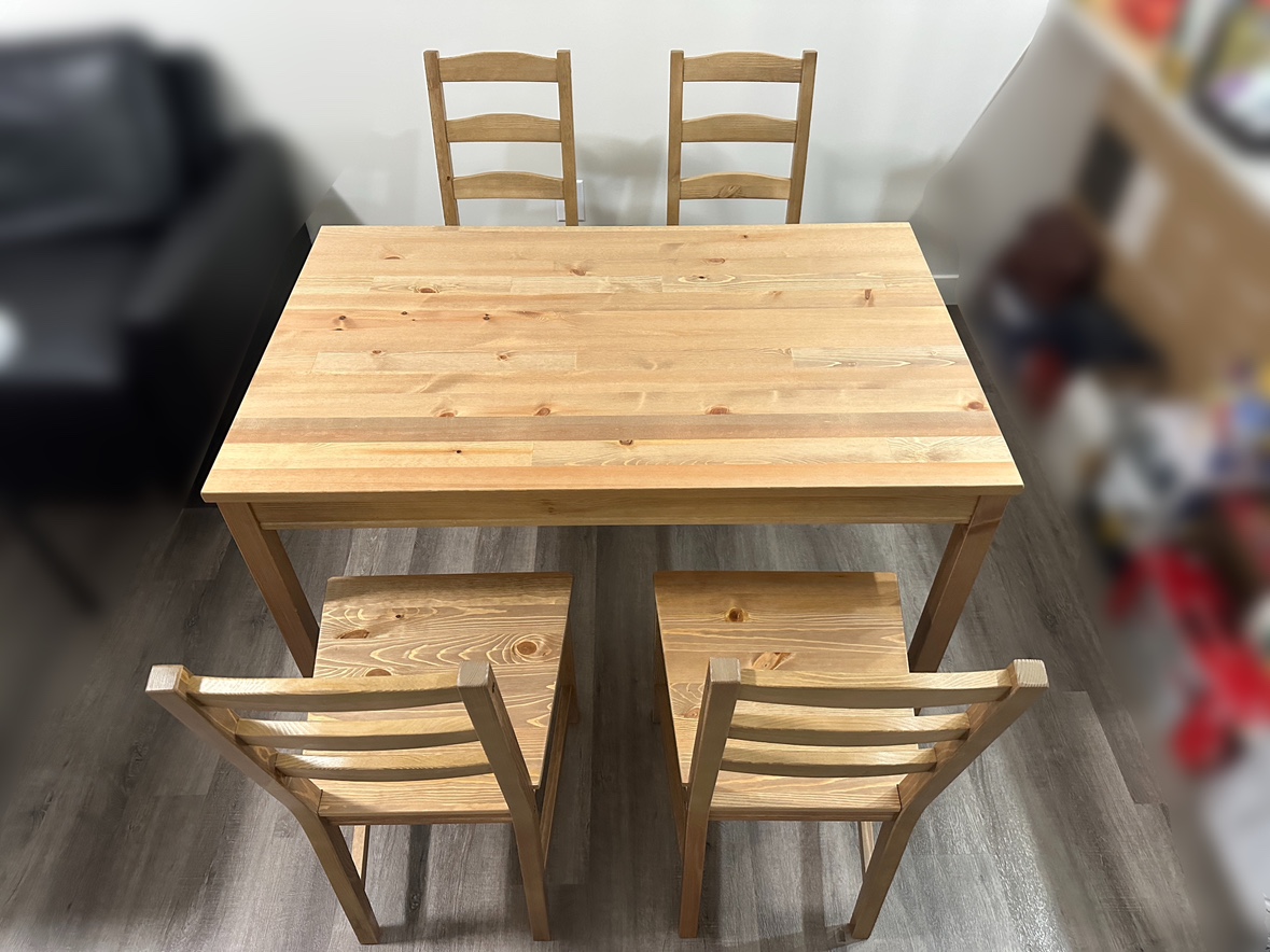 IKEA JOKKMOKK Wood Dining table with 4 chairs - photo 2