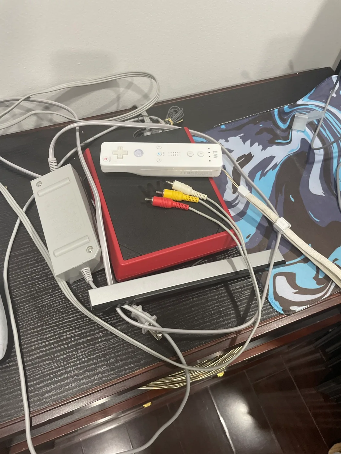 Nintendo Wii Red Mini (all cords and controller) image indicator(7)