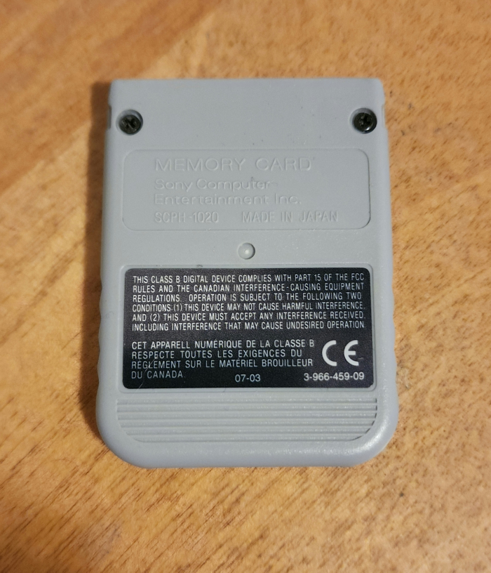 PlayStation Memory Card 8MB - photo 2