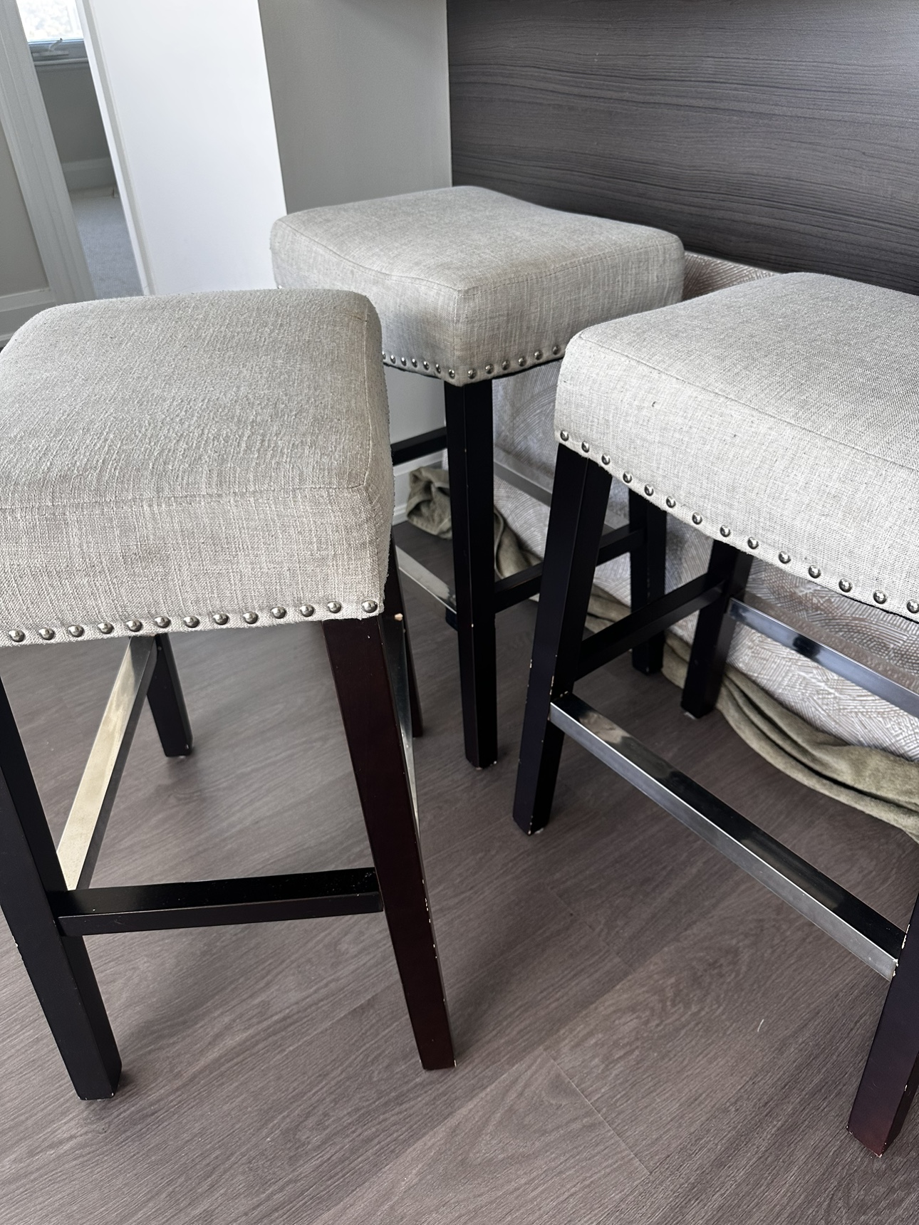 Set of 3 Bar Stools - photo 5