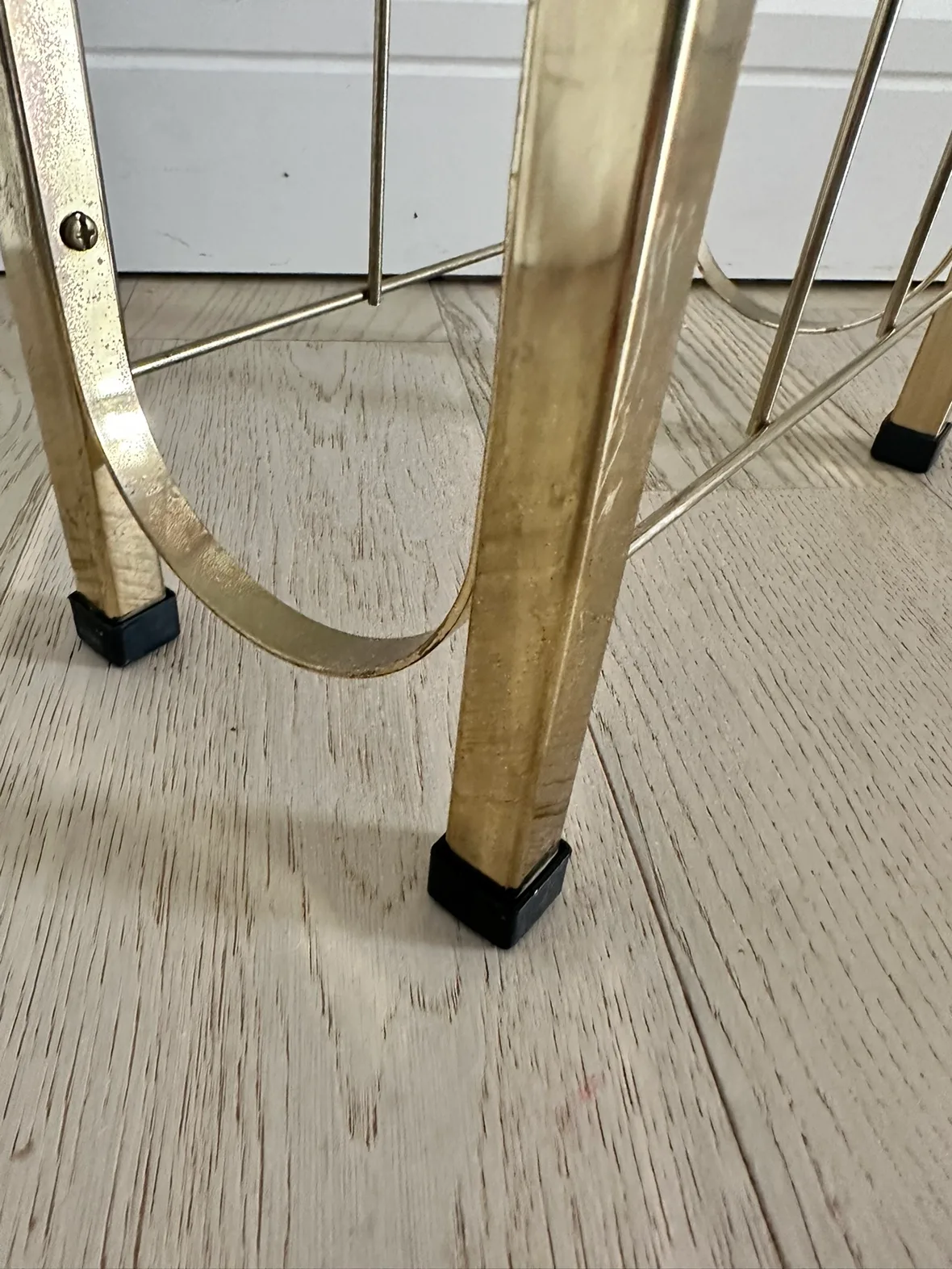 Vintage mid century modern Brass Magazine Rack image indicator(4)