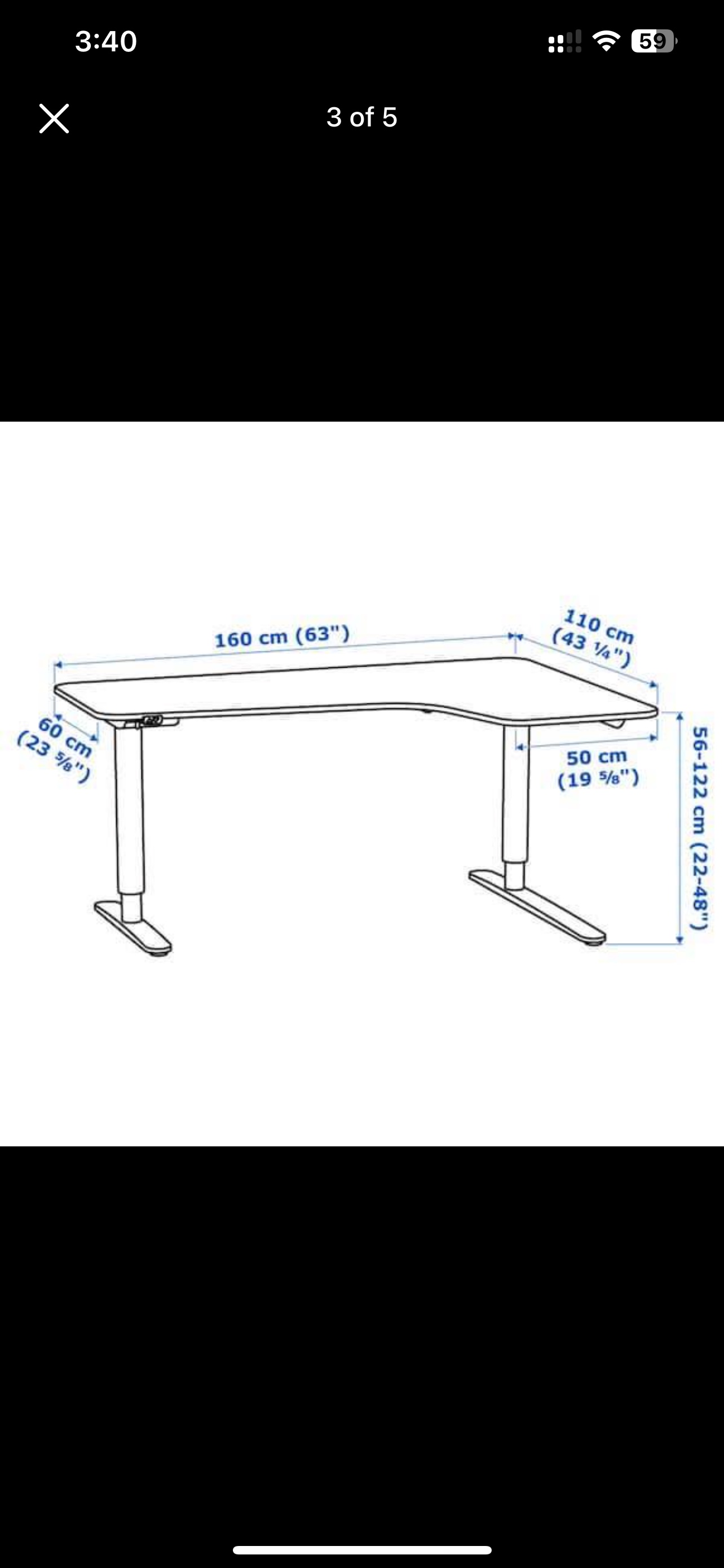 IKEA L-Shaped Desk - photo 2