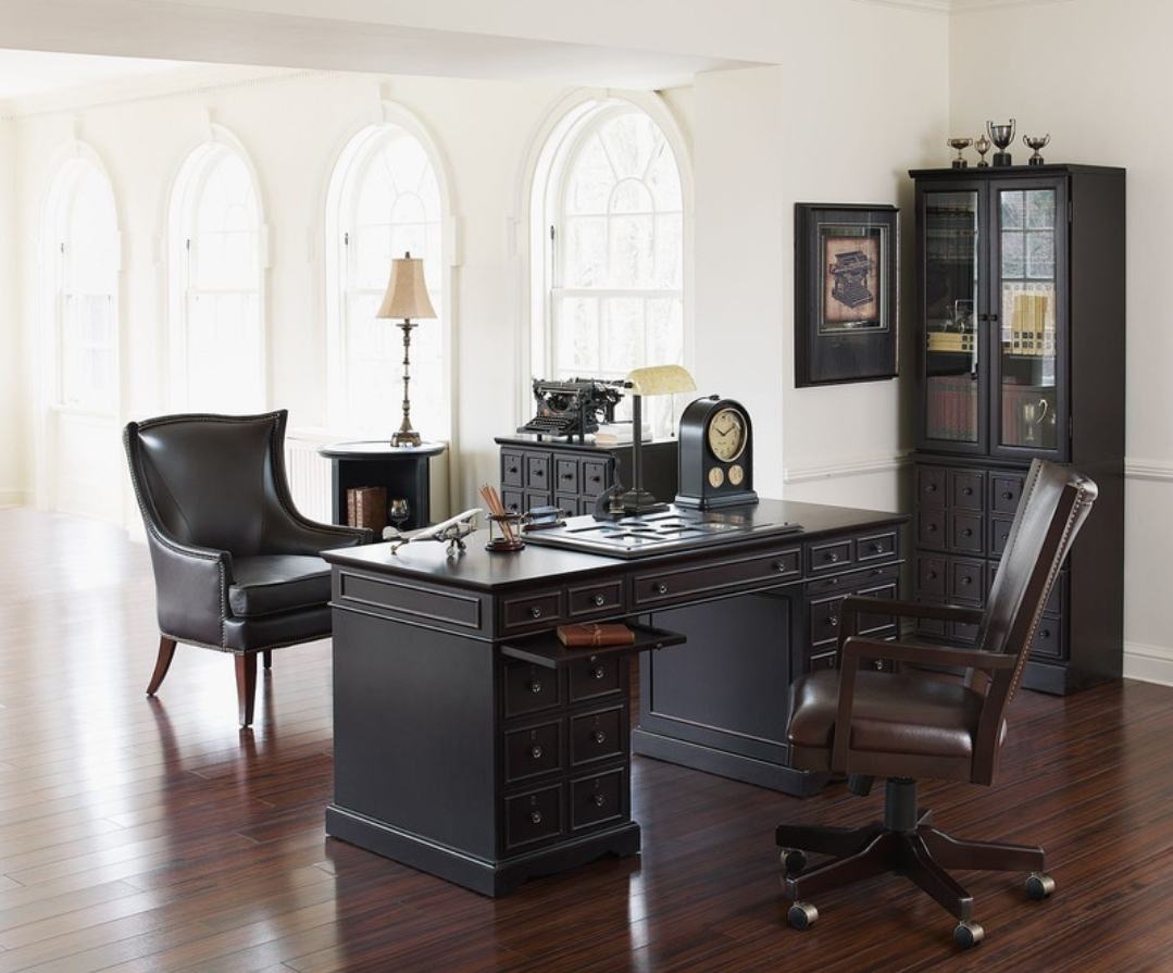 Bombay Stanton Executive Desk with Glass Top - photo 5