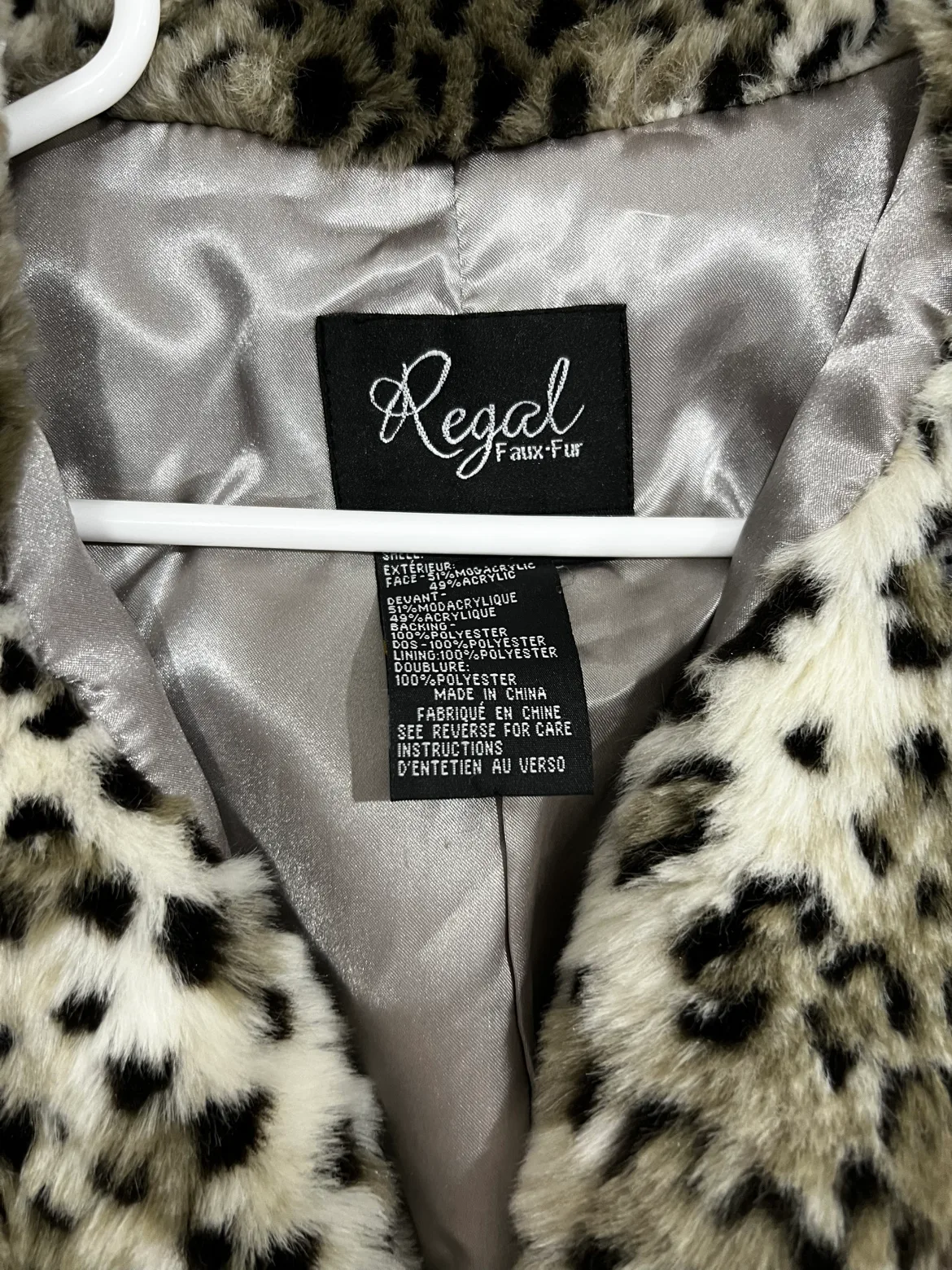 Regal Faux Fur Leopard Coat image indicator(3)