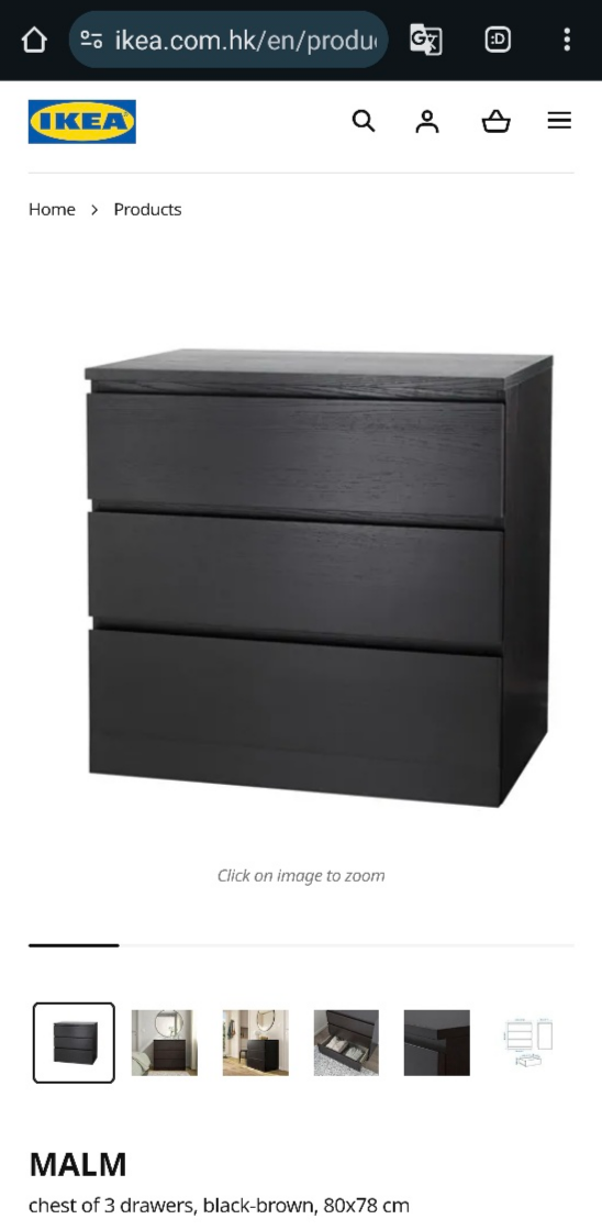 IKEA MALM Chest of 3 Drawers - photo 4
