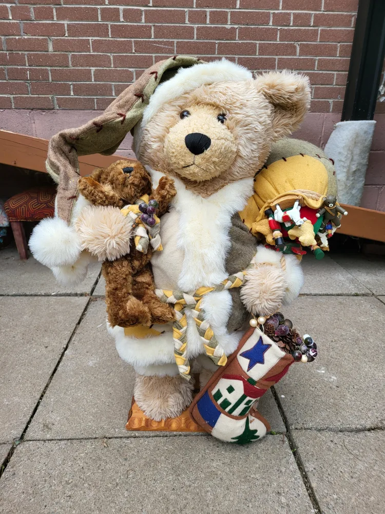 Large Plush Santa Bear thumbnail