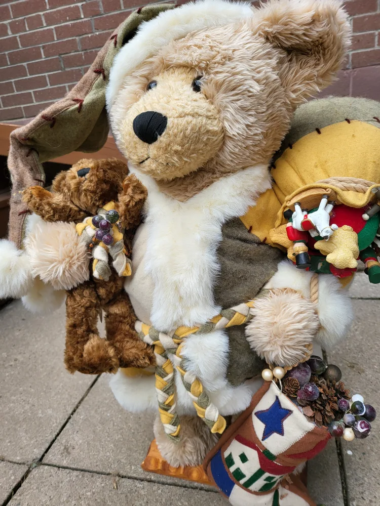 Large Plush Santa Bear image indicator(2)